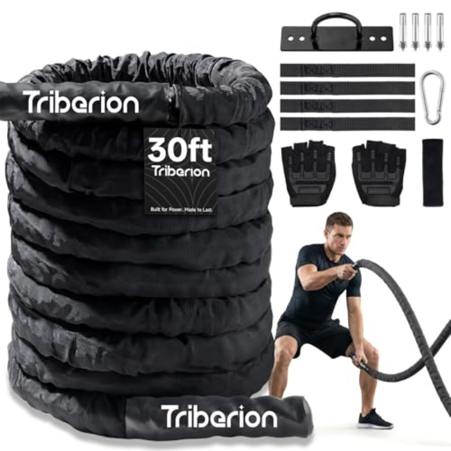 Battle Rope Exercise - Battle Rope for Home Gym Workout
