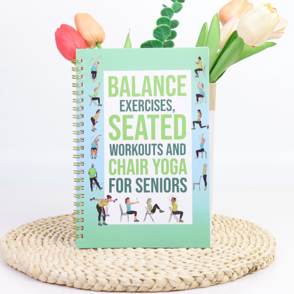 Yoga Fitness Journal - Chairs Yoga Exercise Notebook For Seniors