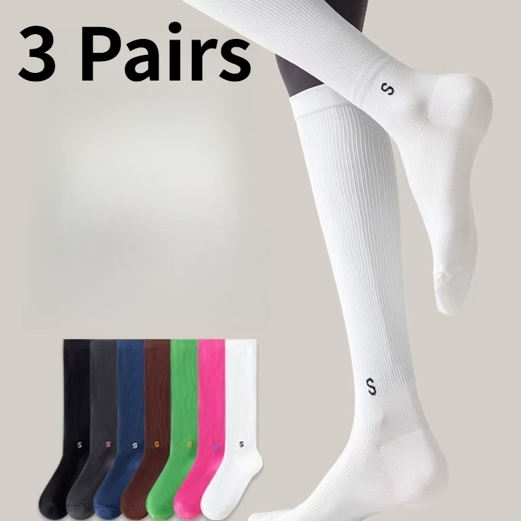 Yoga Fitness Youtube - 1/3 Pairs Women Compression Calf Socks