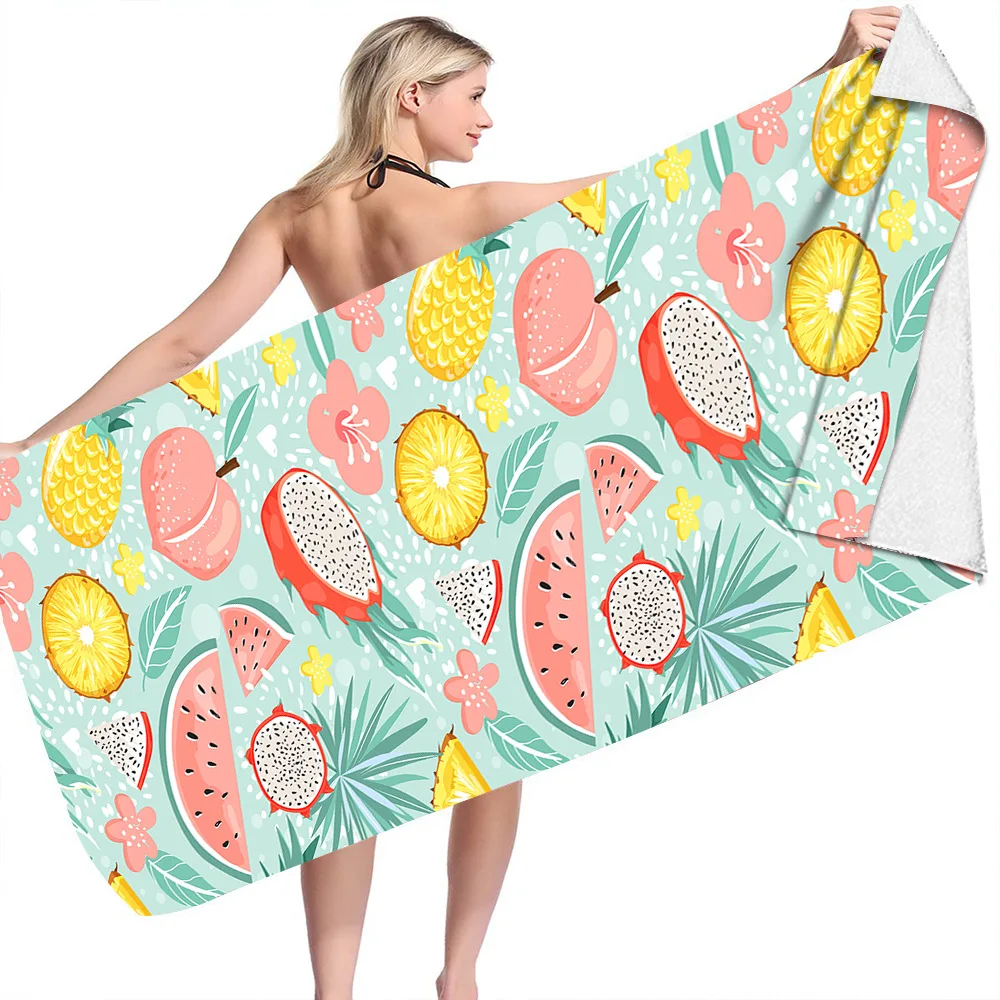 Fruit Print Plants No Sand Fre - Fitness Yoga Only For Women recension och pris