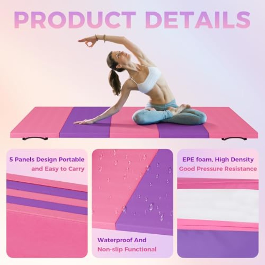 Folding Gymnastics Mat, Exerci - Thick Yoga Mat recension och pris