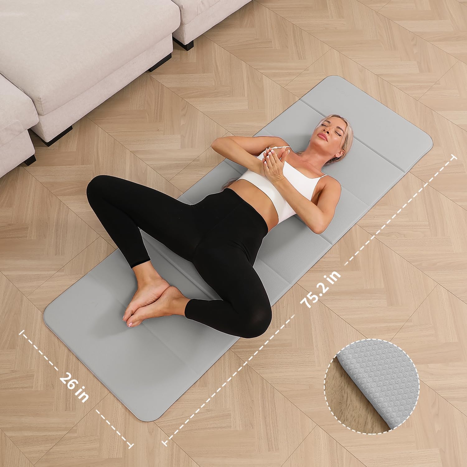 Foldable Yoga Mat 10mm Extra T - Thick Yoga Mat recension och pris