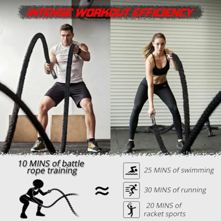 Battle Rope for Home Gym Worko - Battle Rope Exercise recension och pris
