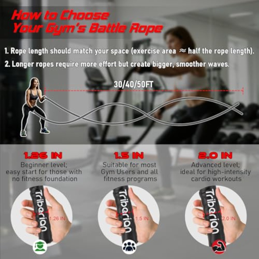Battle Rope for Home Gym Worko - Battle Rope Exercise recension och pris