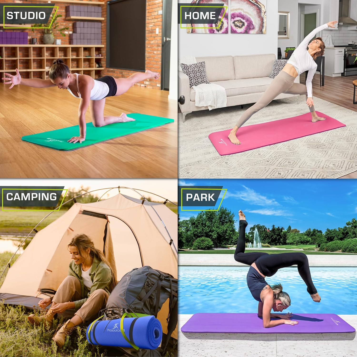 Extra Thick Yoga Mat 1/2