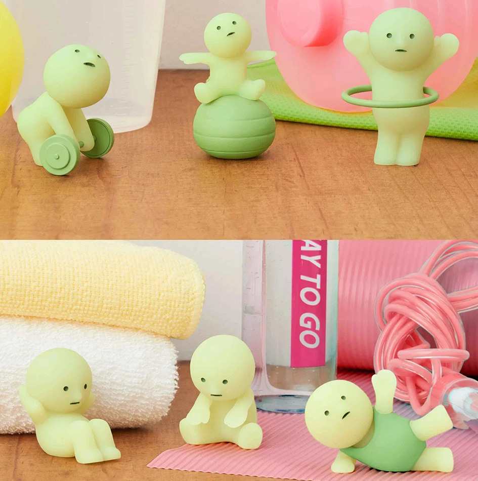 Hot Glow In The Dark Mini Figu - Yoga Fitness First recension och pris