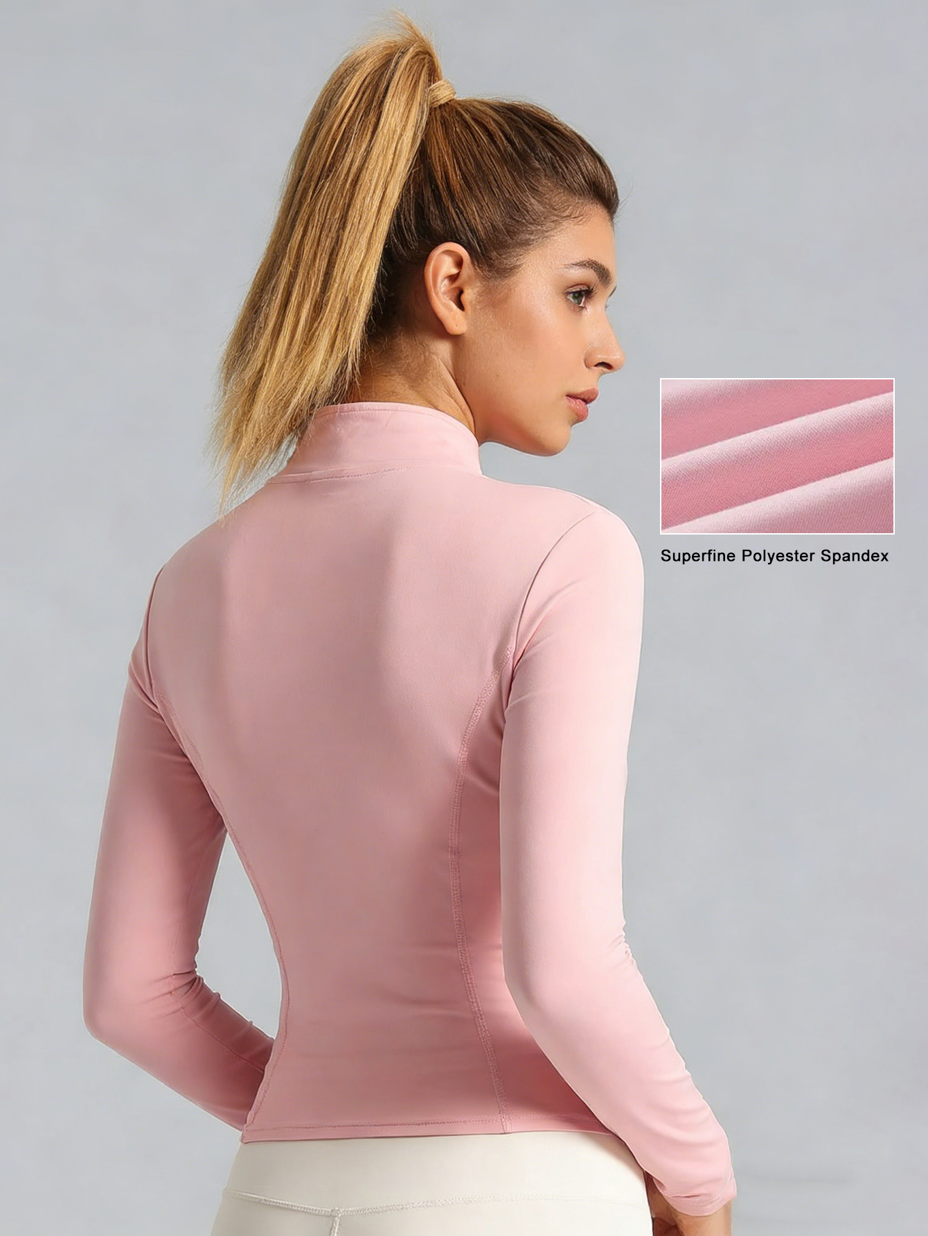 New Women Light pink Yoga Coat - Yoga Fitness Jacket recension och pris