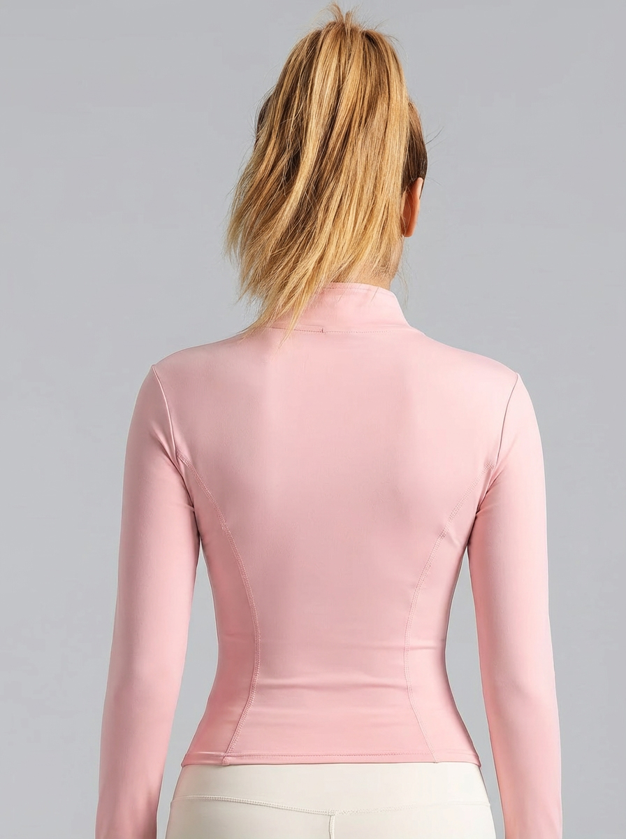 New Women Light pink Yoga Coat - Yoga Fitness Jacket recension och pris