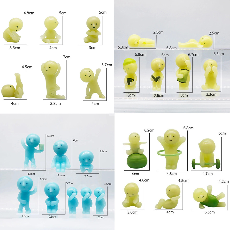 Glow In The Dark Mini Figure S - Yoga Fitness First recension och pris