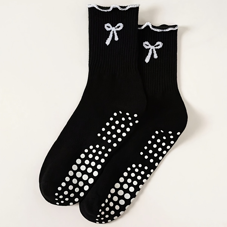 Black long tube sports socks w - Yoga Fitness Youtube recension och pris