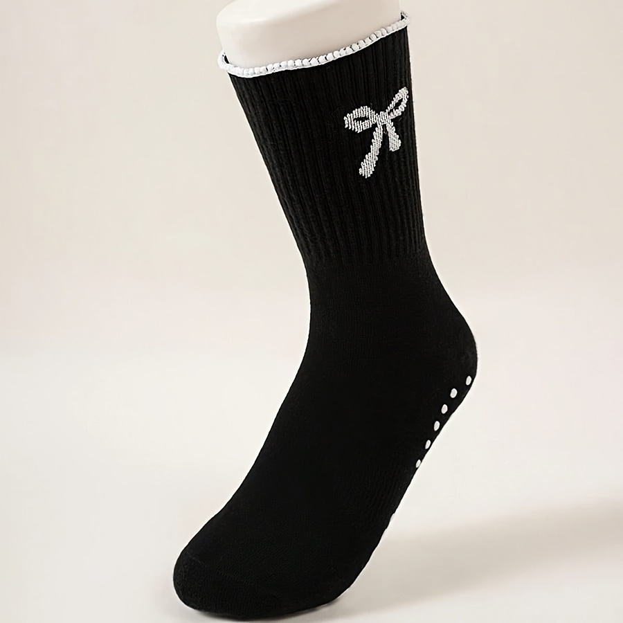 Black long tube sports socks w - Yoga Fitness Youtube recension och pris