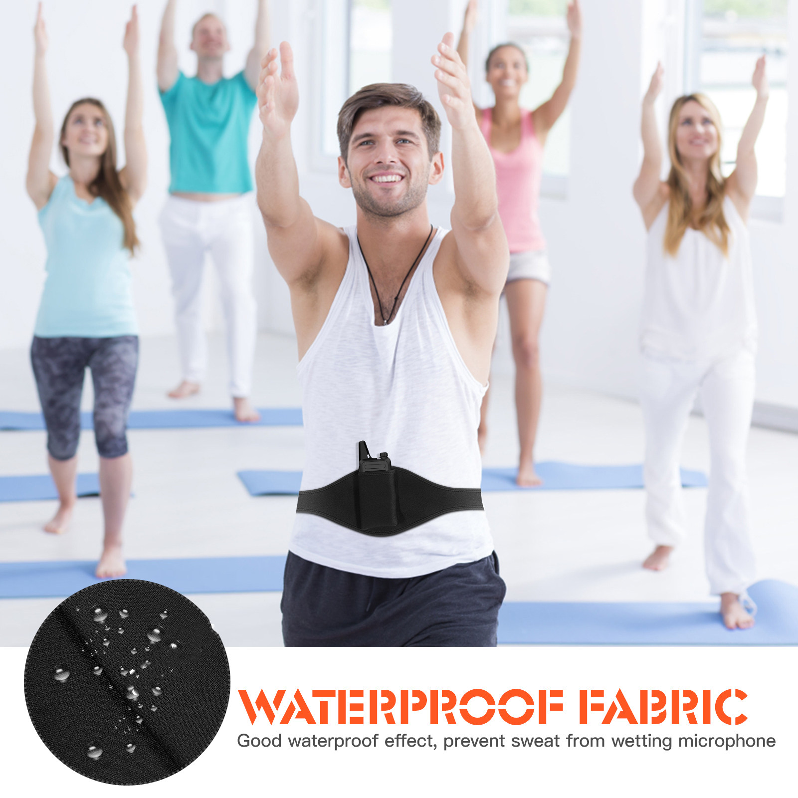 Microphone Holder Waist Bag Ad - Yoga Fitness Teacher recension och pris