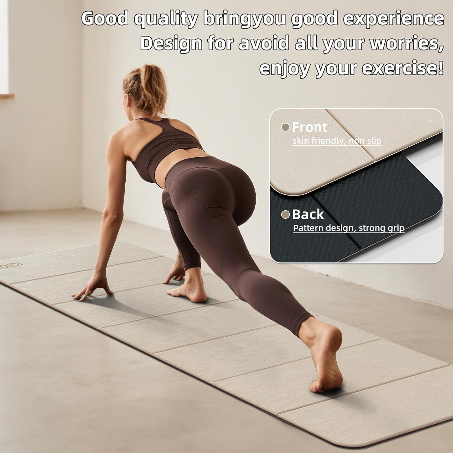 Foldable Yoga Mat Extra Thick  - Thick Yoga Mat recension och pris