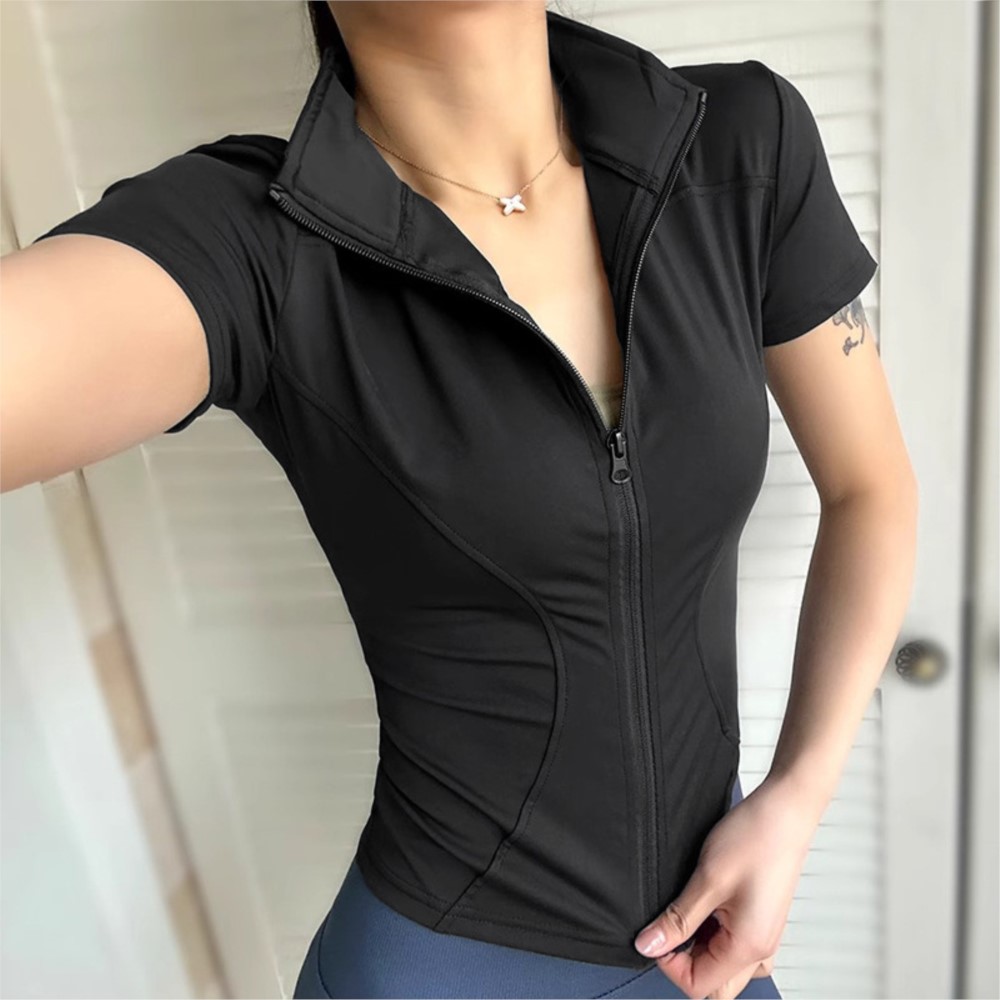 Yoga Wear Women's Short-sleeve - Yoga Fitness Jacket recension och pris