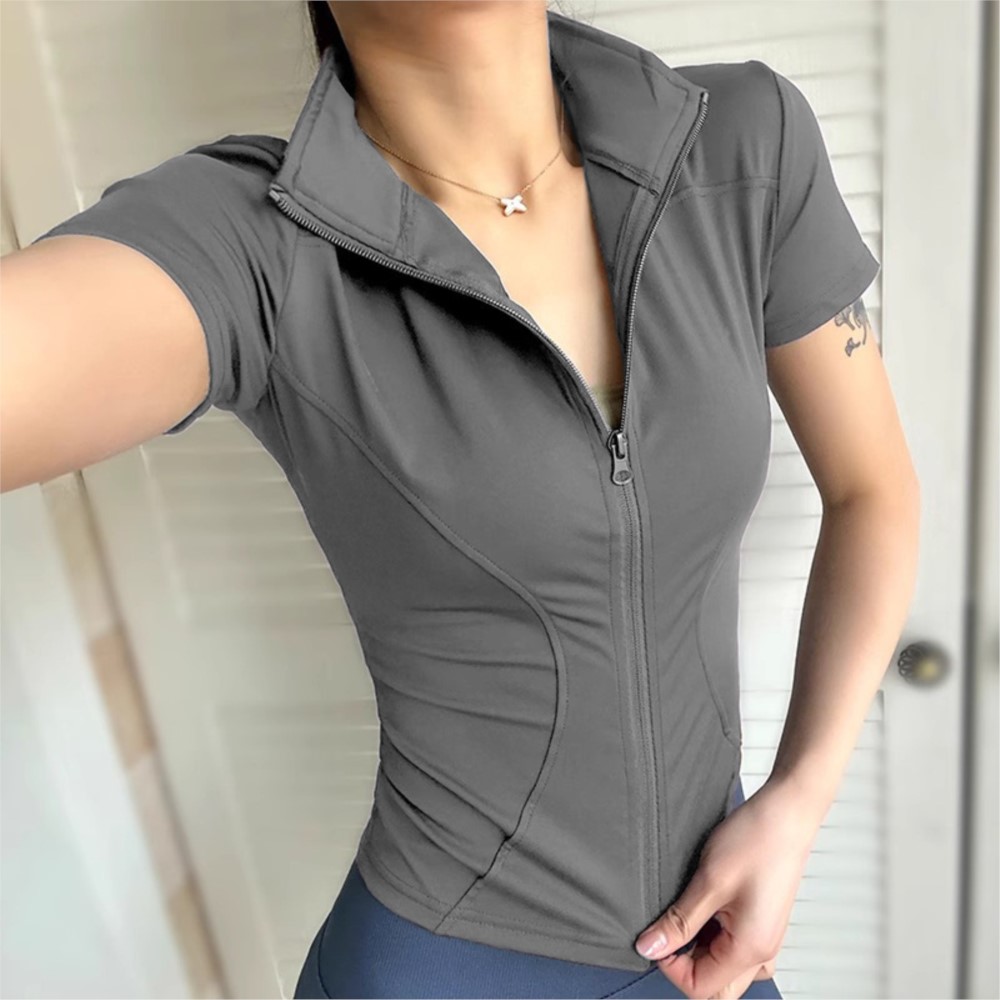 Yoga Wear Women's Short-sleeve - Yoga Fitness Jacket recension och pris
