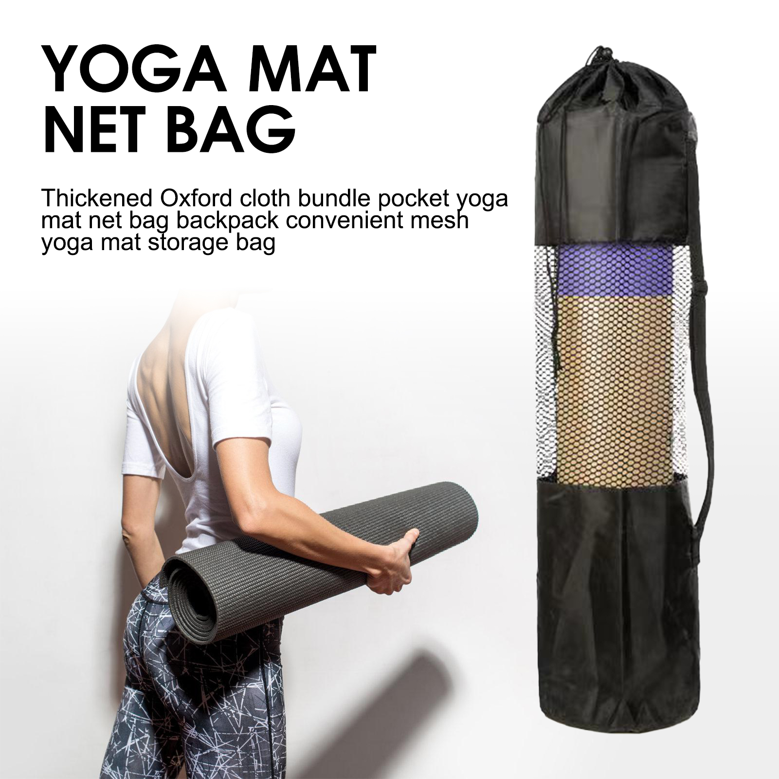 Yoga Mat Bag with Mesh Window  - Fitness Yoga Pilates recension och pris