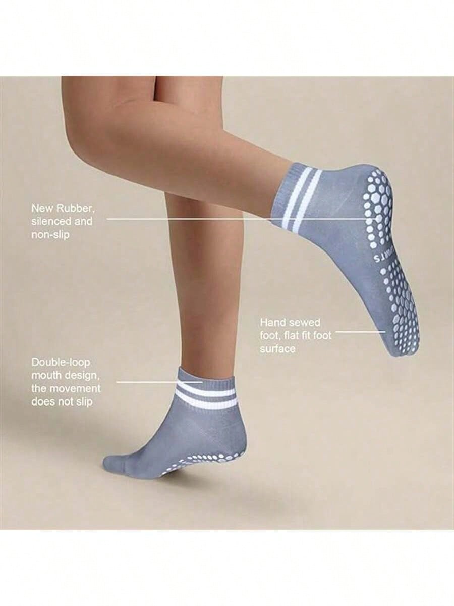 5 Pairs Women Double Stripe No - Fitness Yoga Pilates recension och pris