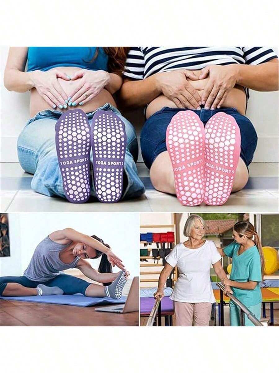 5 Pairs Women Double Stripe No - Fitness Yoga Pilates recension och pris