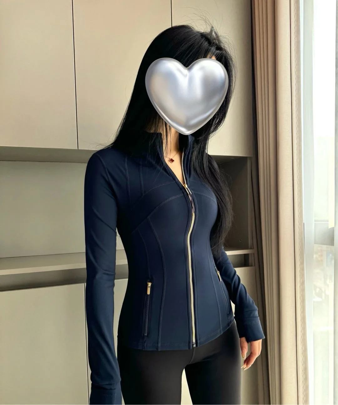 New version of gold zipper sli - Yoga Fitness Jacket recension och pris