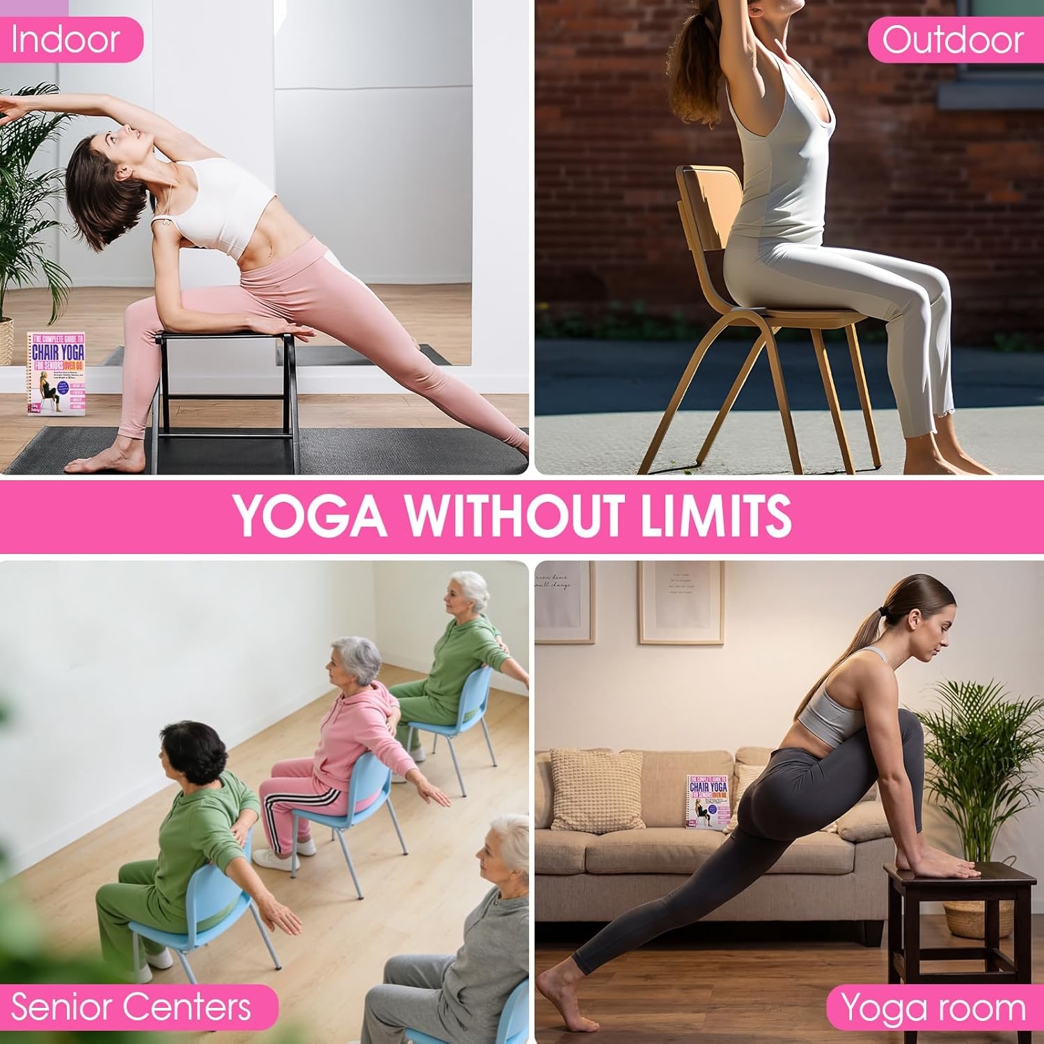 1pcs Chair Yoga Fitness Guide  - Yoga Fitness Journal recension och pris