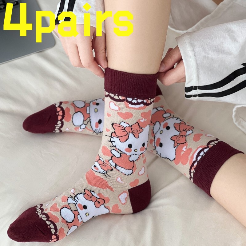 4 pairsof HelloKitty anti slip - Yoga Fitness First recension och pris
