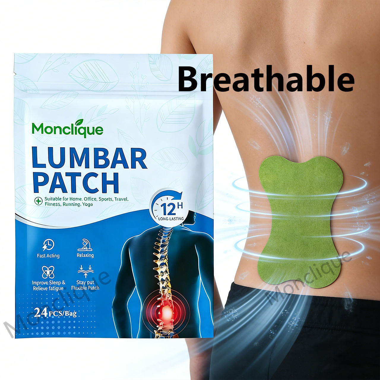 24/48PCS Lumbar Patch Back Mas - Yoga Fitness Promotion recension och pris
