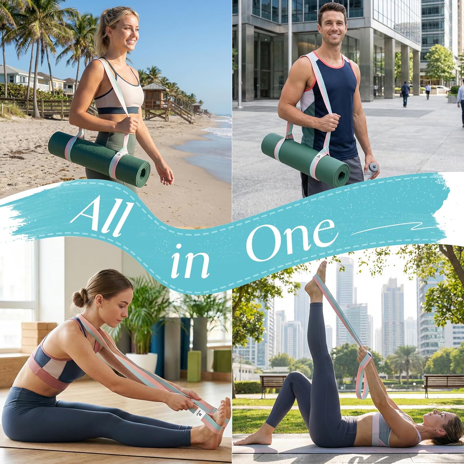 Yoga Mat Strap, Extra Thick &  - Thick Yoga Mat recension och pris