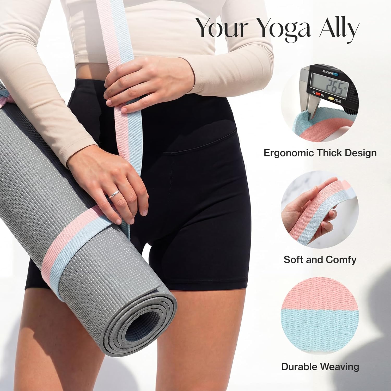 Yoga Mat Strap, Extra Thick &  - Thick Yoga Mat recension och pris