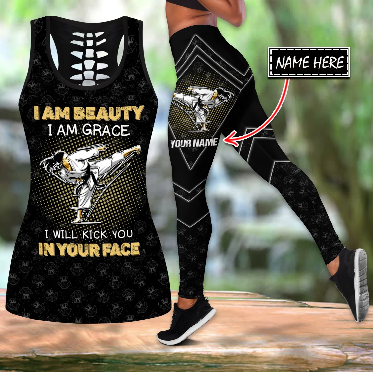 Customize Name Karate 3D Print - Yoga Fitness Name recension och pris