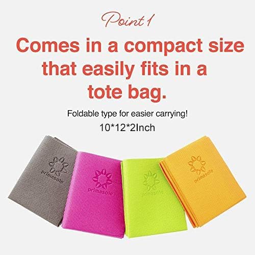 Folding Yoga Mat for Travel Pi - Thick Yoga Mat recension och pris
