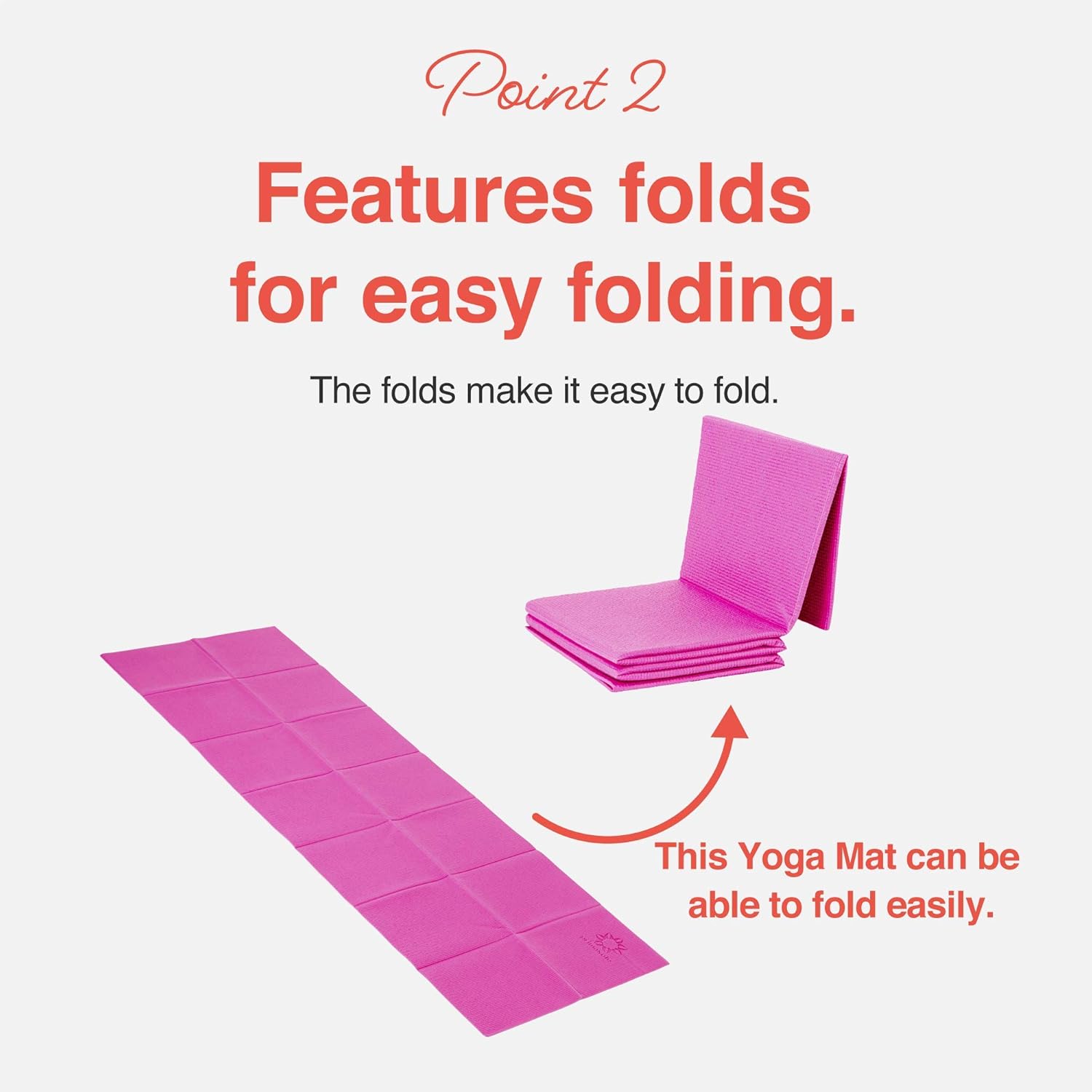 Folding Yoga Mat for Travel Pi - Thick Yoga Mat recension och pris