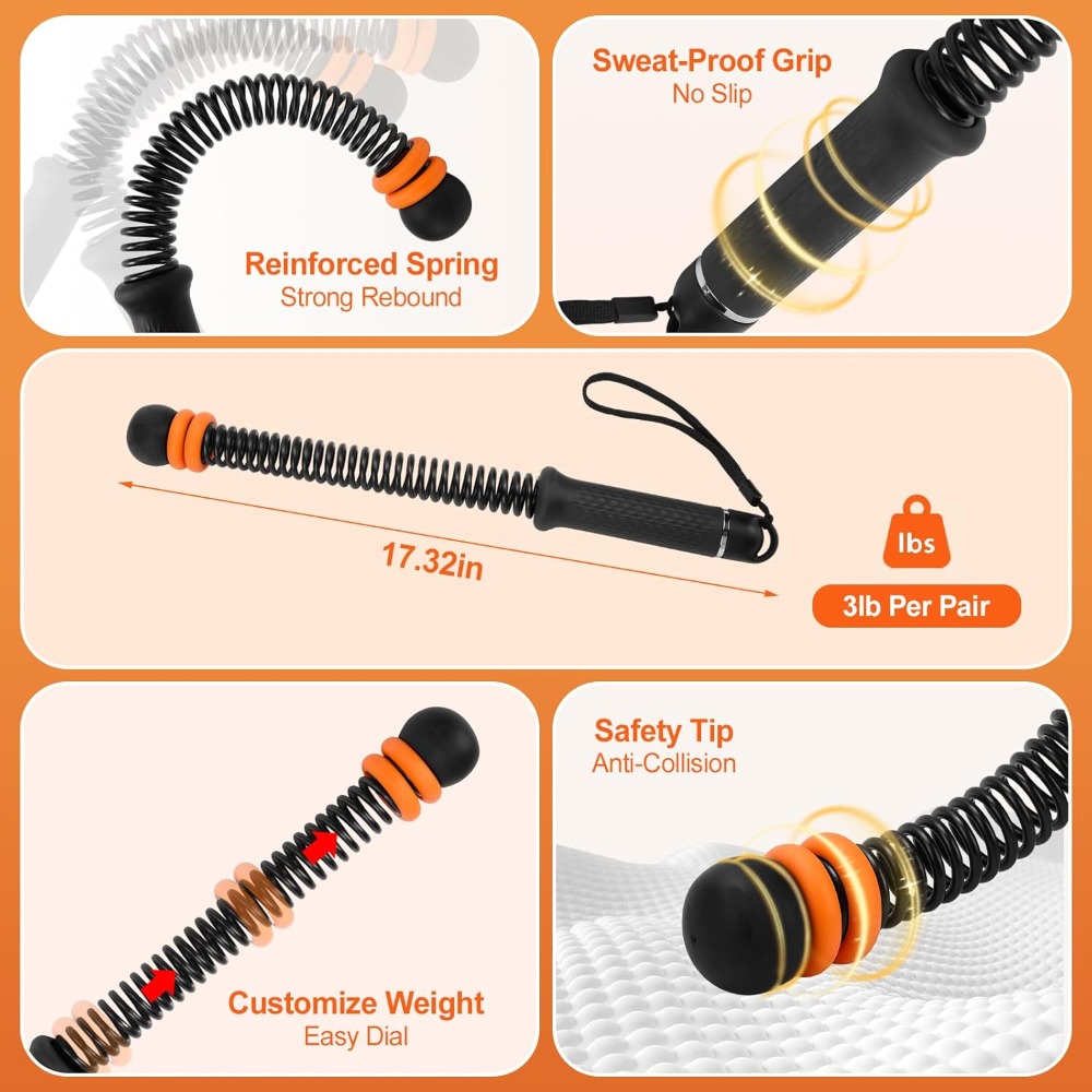 Adjustable Weighted Ropeless B - Battle Rope Exercise recension och pris