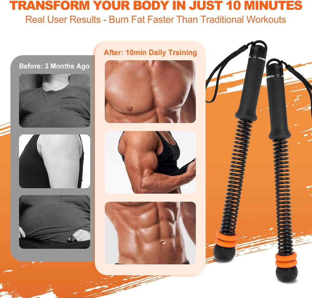 Adjustable Weighted Ropeless B - Battle Rope Exercise recension och pris