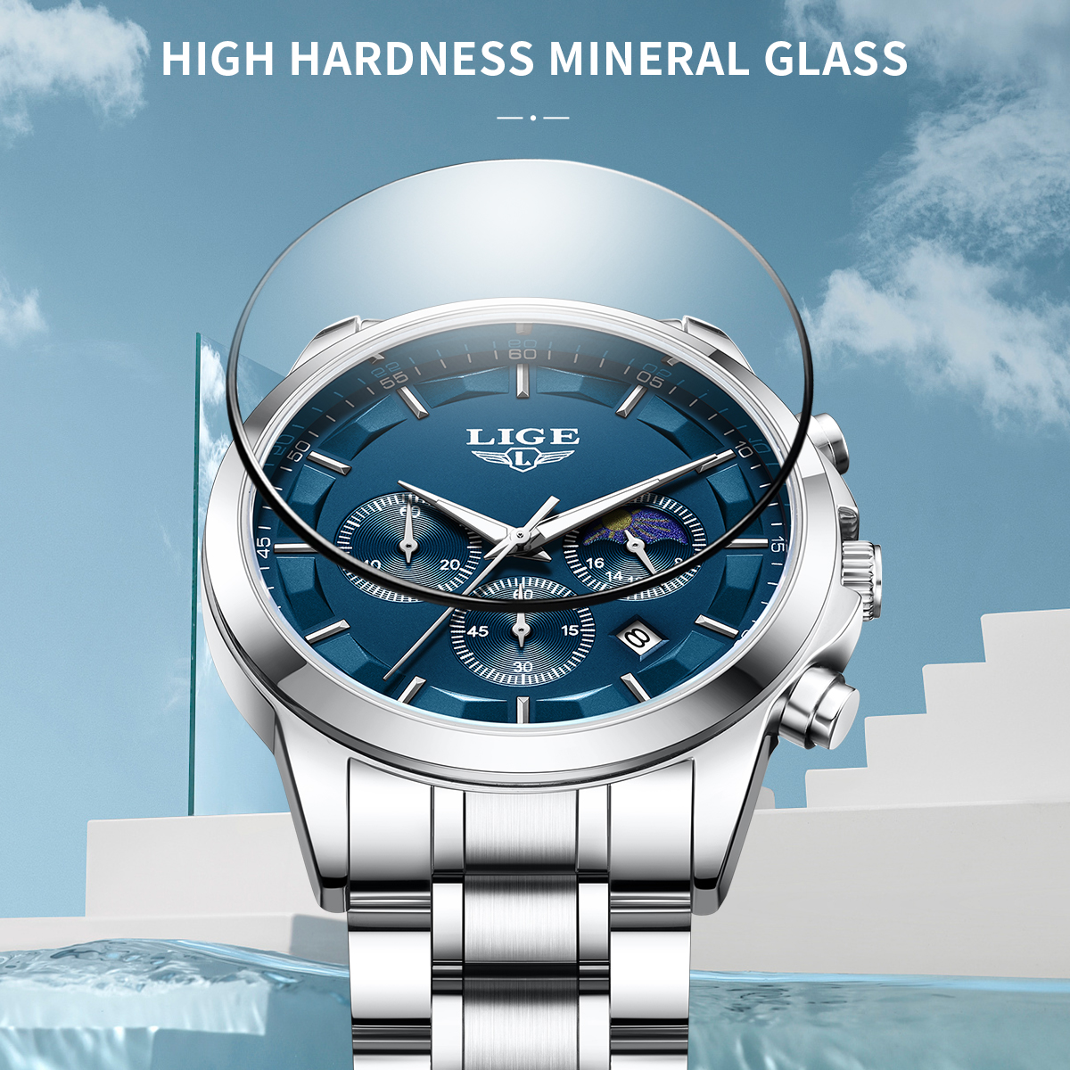 LIGE Luxury Fashion Quartz Man - Resistance Bands recension och pris