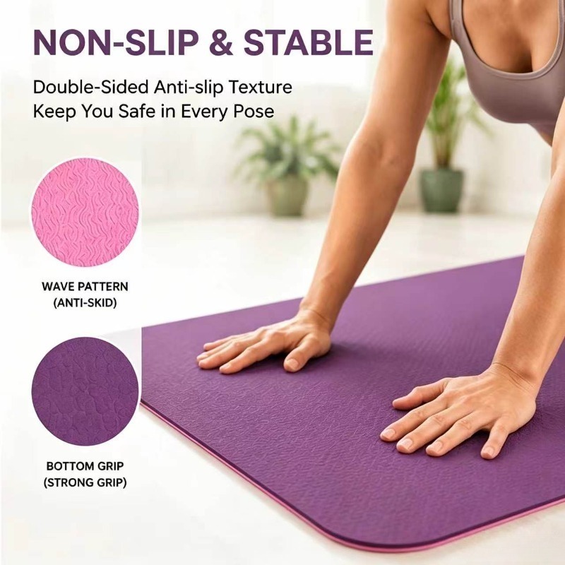 Yoga Mats Anti-slip Sport Fitn - Fitness Yoga Pilates recension och pris