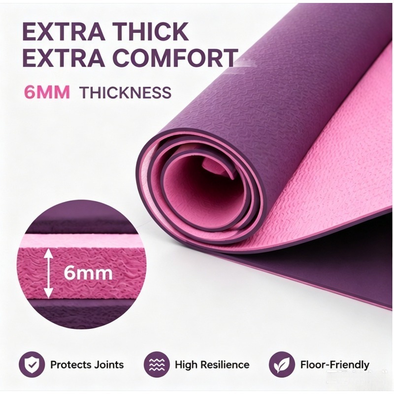 Yoga Mats Anti-slip Sport Fitn - Fitness Yoga Pilates recension och pris