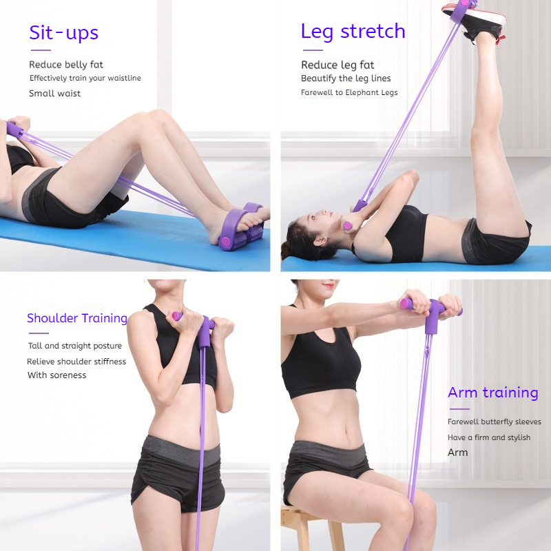6-Tube Resistance Band Multi F - Yoga Fitness Youtube recension och pris