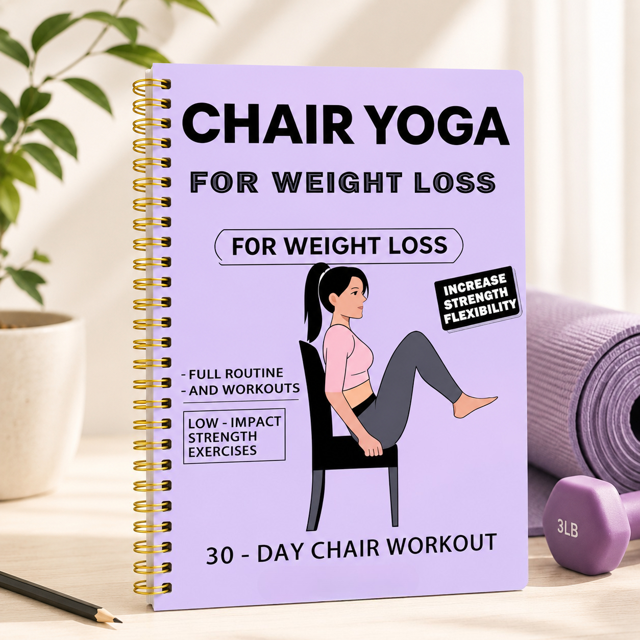Chair Yoga for Seniors Journal - Yoga Fitness Journal recension och pris